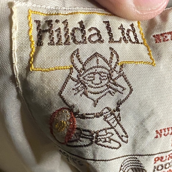 Hilda Ltd. Cream and  gray thick Wool Coat made in Iceland size large button up - Picture 6 of 8